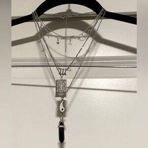 Scorpio Necklace Stack - Bundle of 4 Necklaces - Angel Number 111, Yin Yang